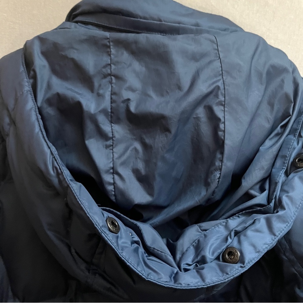 Eddie Bauer Down Dark Long Parka Hooded Jacket Sz M - Picture 5 of 12